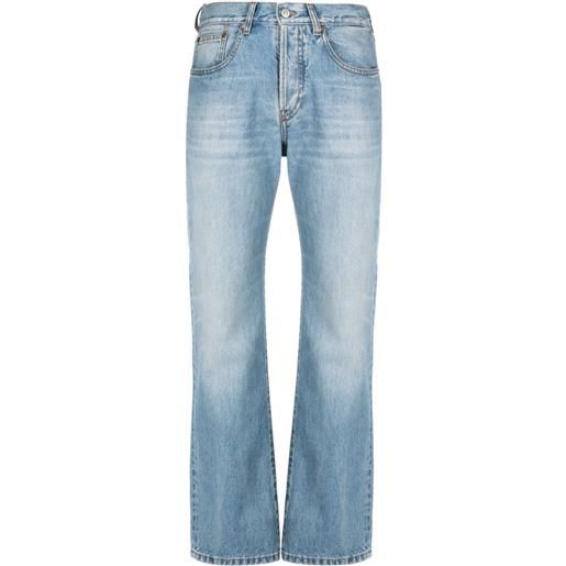 Victoria Beckham jeans dritti con applicazione - blu