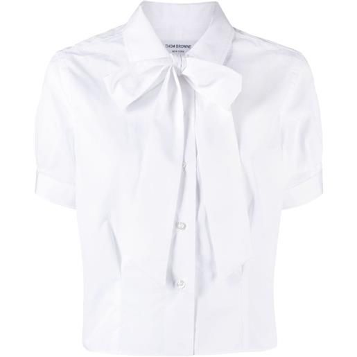 Thom Browne camicia con decorazione - bianco