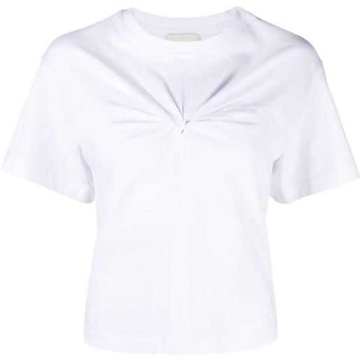 ISABEL MARANT t-shirt zuria con dettaglio a nodo - bianco