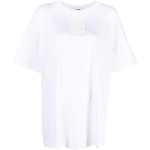 Moschino t-shirt con applicazione - bianco