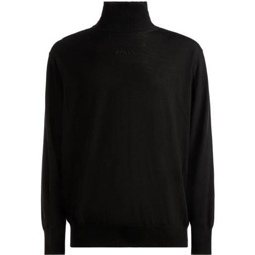 Bally maglione con ricamo - nero