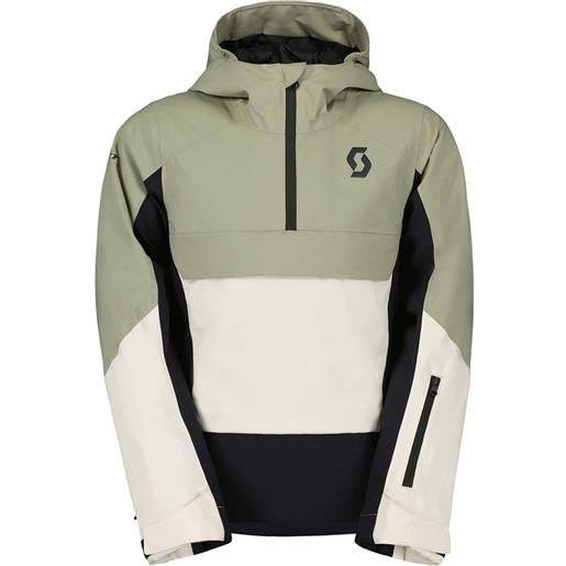 Scott vertic dryo 10 junior jacket beige, verde 128 cm ragazzo