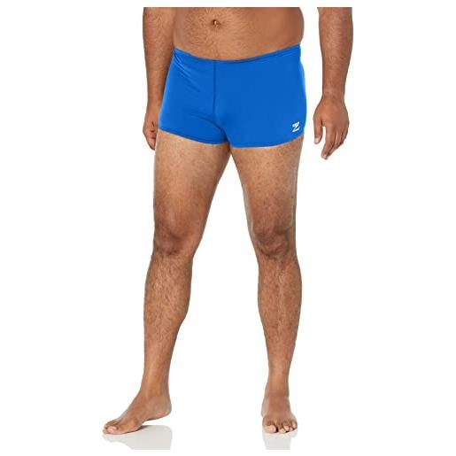 Speedo costume da bagno square leg endurance+ solid, slip uomo, blu, 38