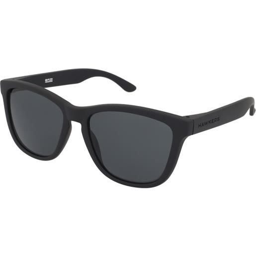 Hawkers polarized carbon black dark one | occhiali da sole graduati o non graduati | prova online | unisex | plastica | quadrati | nero | adrialenti