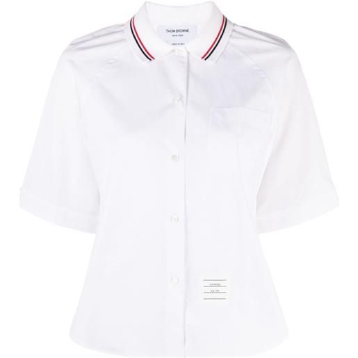 Thom Browne camicia plissettata - bianco