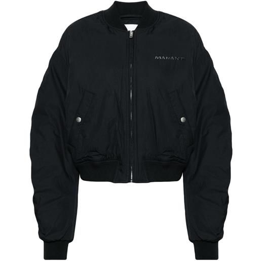 MARANT ÉTOILE bomber con stampa - nero