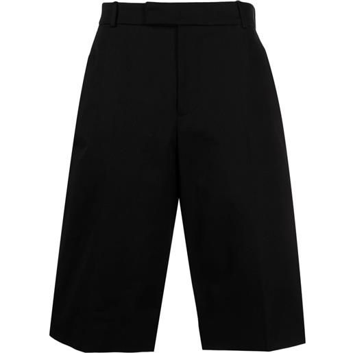 Alexander McQueen shorts sartoriali al ginocchio - nero