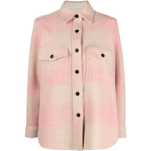 MARANT ÉTOILE giacca a quadri marveli - rosa