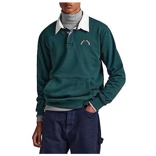 Pepe Jeans turner, maglia di tuta uomo, verde (regent green), s