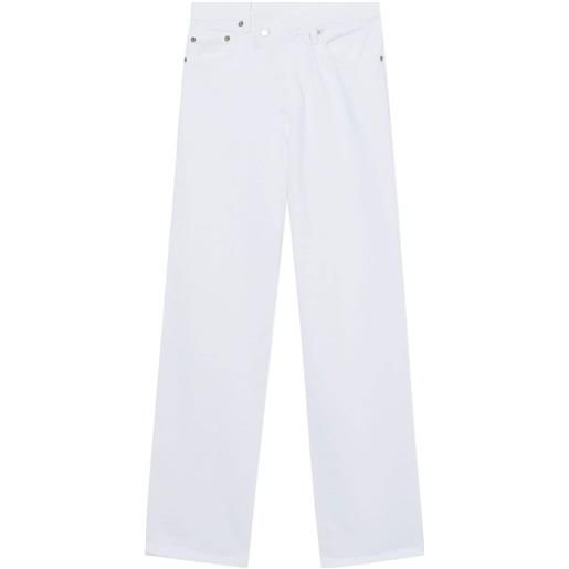 AGOLDE jeans dritti criss cross - bianco