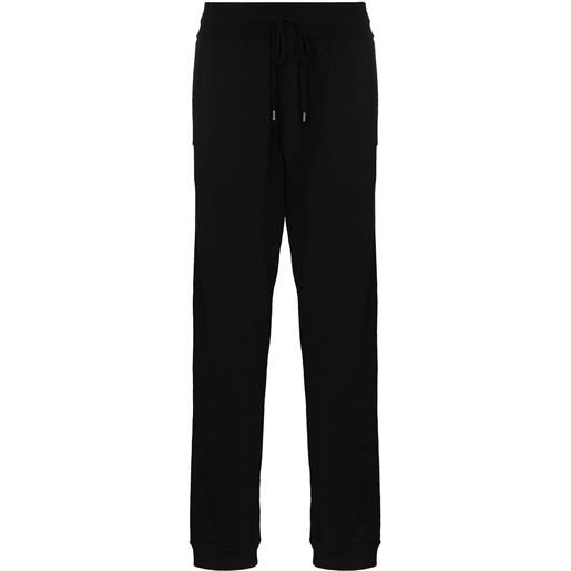 Ferragamo pantaloni sportivi dritti - nero