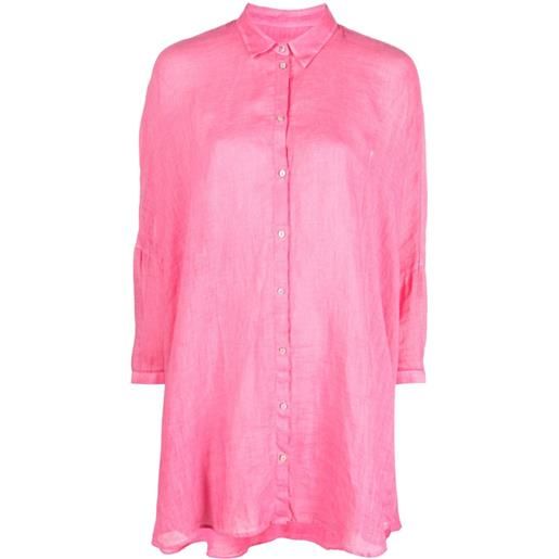 120% Lino camicia - rosa