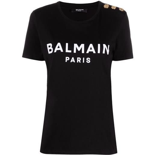 Balmain t-shirt con stampa - nero