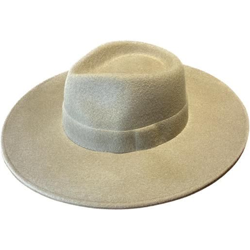 Catarzi volpe cappello fedora in feltro lana, cammello tg 57 beige