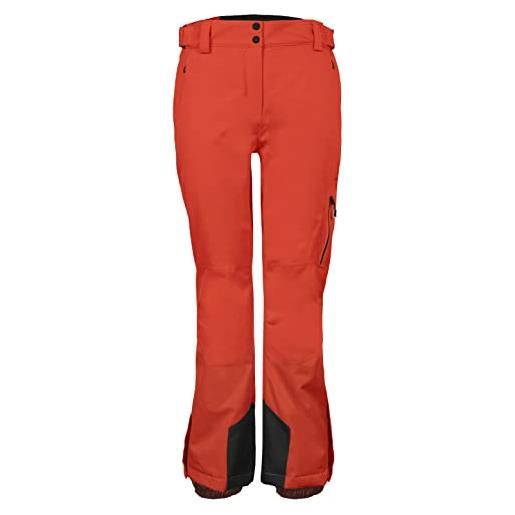 Killtec ksw 138 wmn ski pnts pantaloni funzionali da sci con protezione bordi e ghetta antineve, nero, 34 donna