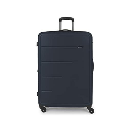 Gabol valigia grande espandibile future rigida con capacità 109 l, blu, valigie e trolley