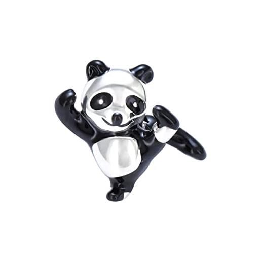 wenyin ciondolo a forma di orso panda, in argento sterling 925, adatto per braccialetti pandora da donna, argento sterling