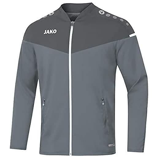 JAKO champ 2.0 - giacca da uomo, uomo, giacca di presentazione. , 9820, grigio pietra/antracite chiaro, s