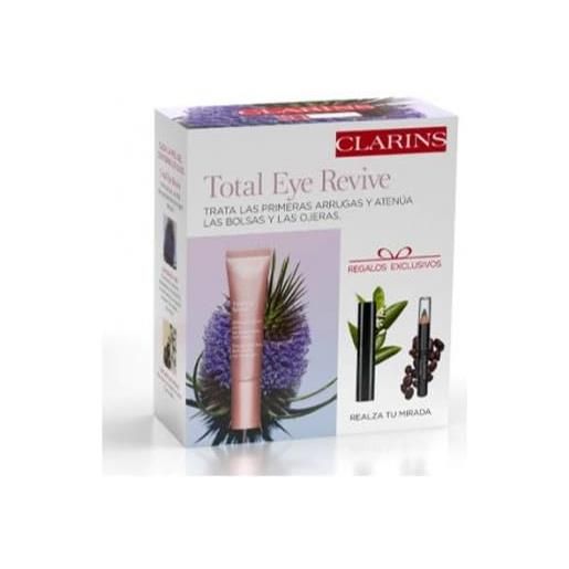 Clarins total eye revive 15 ml + mascara supra lift 3 ml + mini crayon 01 set regalo