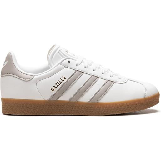 adidas sneakers gazelle "white/grey/gum - bianco