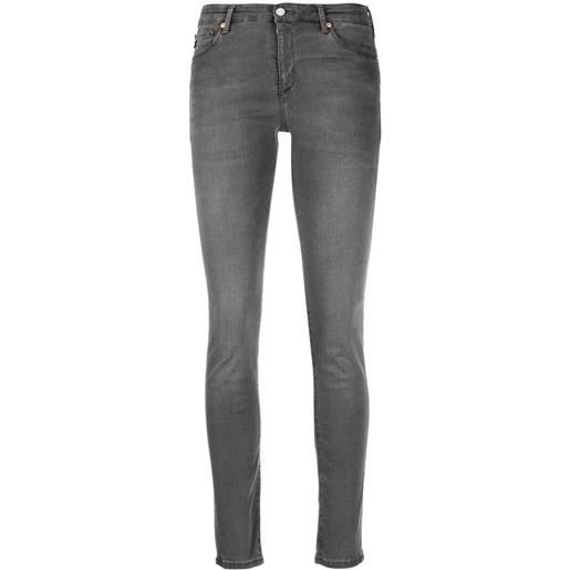 AG Jeans jeans skinny a vita alta - grigio