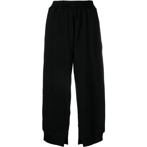 MM6 Maison Margiela pantaloni sportivi con spacco laterale - nero