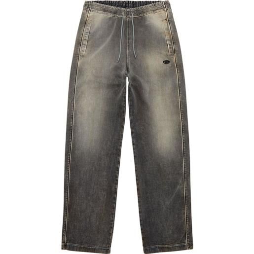 Diesel jeans a gamba ampia d-martians - grigio