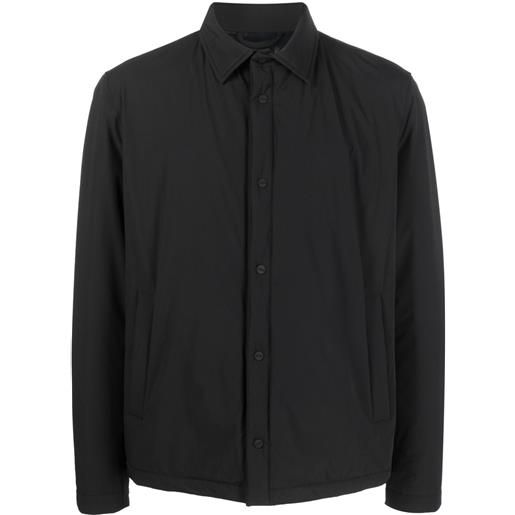 Herno giacca-camicia imbottita - nero