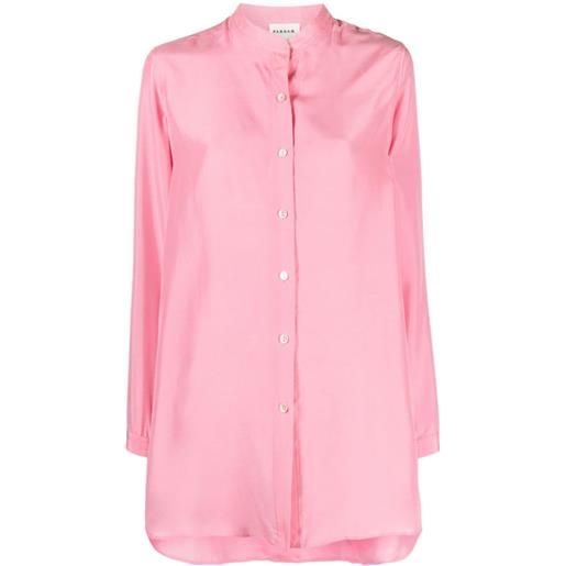 P.A.R.O.S.H. camicia con colletto alla coreana - rosa
