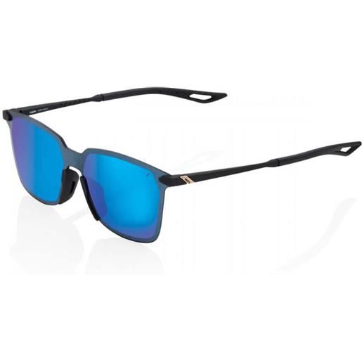 100percent legere square sunglasses trasparente blue multilayer mirror/cat3