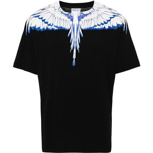 Marcelo Burlon County of Milan t-shirt con stampa icon wings - nero