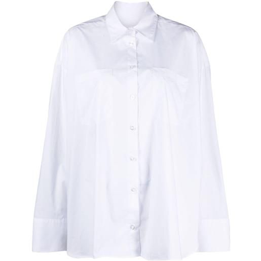 REMAIN camicia con ricamo - bianco