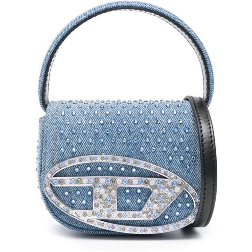 Diesel borsa 1dr xs denim mini - blu