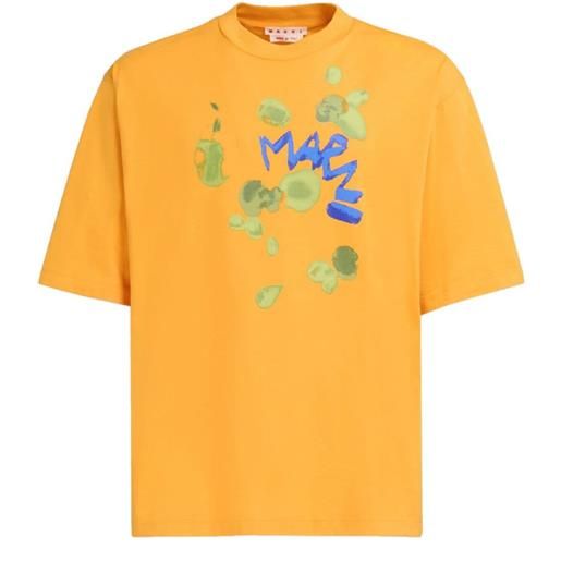 Marni t-shirt con stampa - giallo