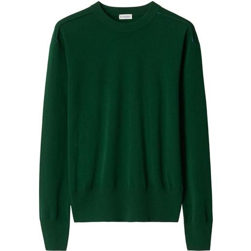 Burberry maglione girocollo - verde