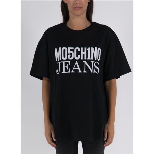MOSCHINO JEANS t-shirt con logo oversized donna