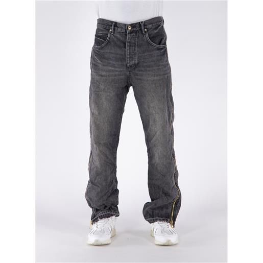PURPLE BRAND jeans full side zip uomo