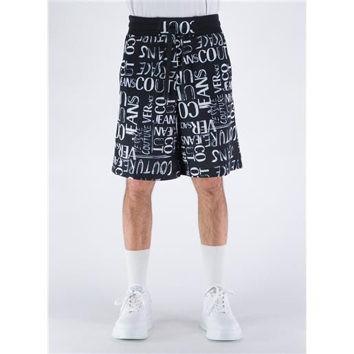 VERSACE JEANS COUTURE bermuda print doodle logo uomo