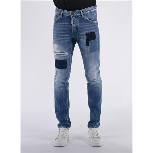 DSQUARED jeans cool guy patch stretch denim uomo