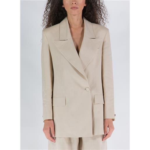 NINEMINUTES giacca the blazer linume donna