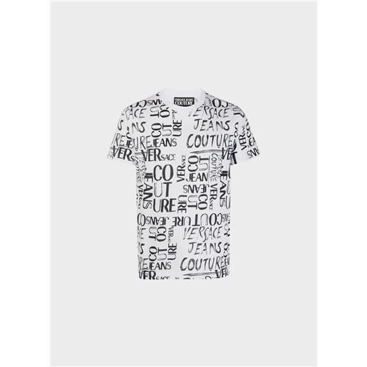 VERSACE JEANS COUTURE t-shirt print doodle logo uomo