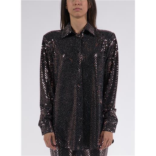 NINEMINUTES camicia the up paillettes donna