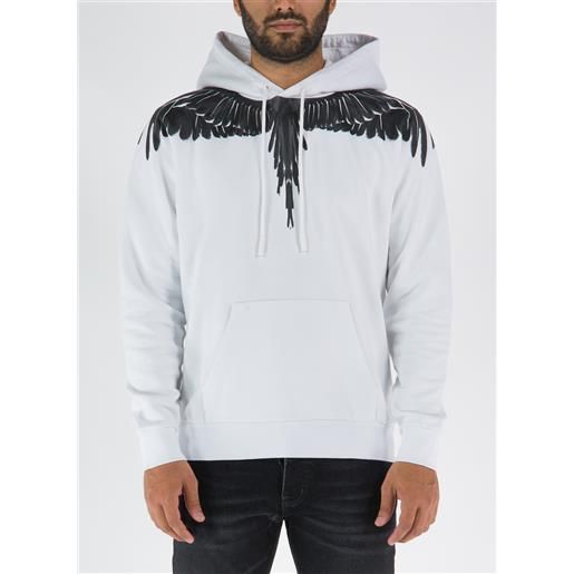 MARCELO BURLON felpa icon wings regular hoodie uomo