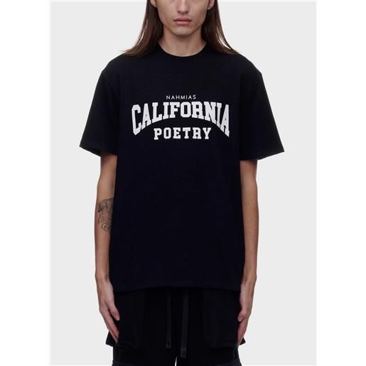 NAHMIAS t-shirt california poetry varsity uomo