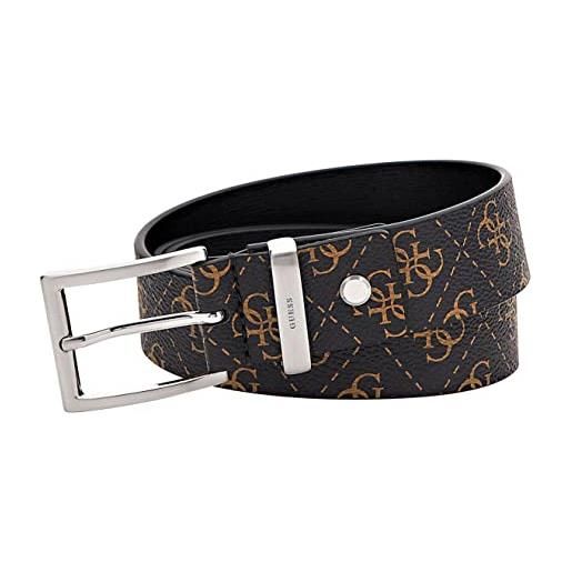 Guess vezzola reversible and adjustable belt w100 brown / ochre - accorciabile