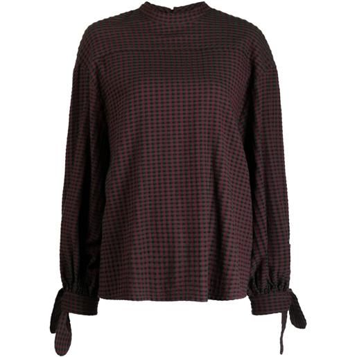 YMC rush check-pattern blouse - rosso