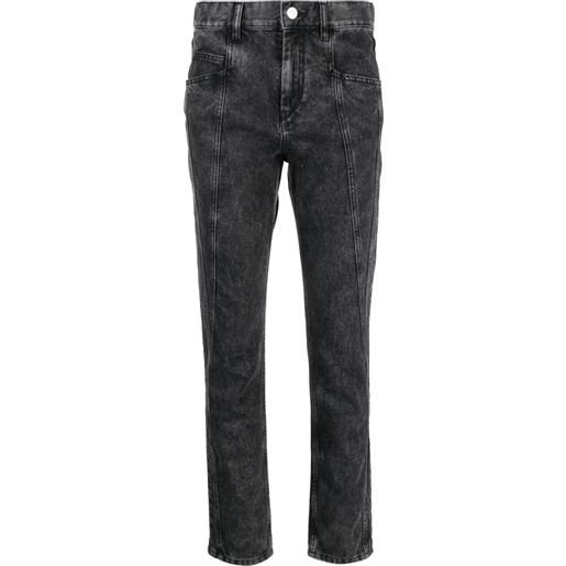 ISABEL MARANT jeans dritti crop - nero