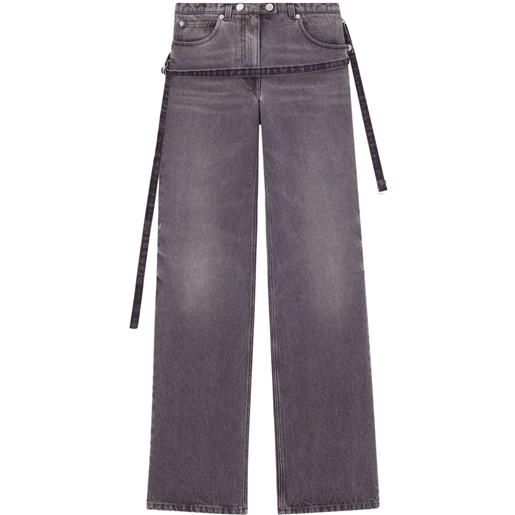 Courrèges jeans a vita media - grigio