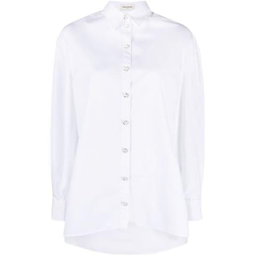 Sonia Rykiel camicia con cristalli - bianco