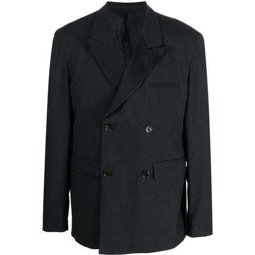 Nanushka giacca da abito doppiopetto - nero